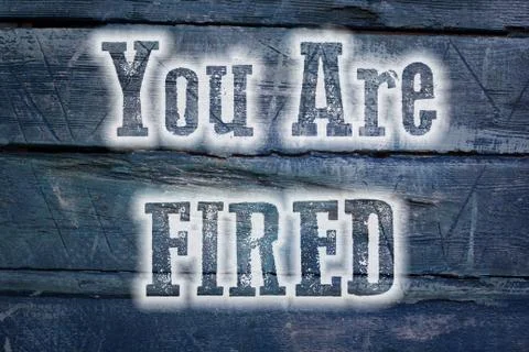 You are fired concept Stock Illustration