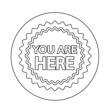 You are here icon Stock Illustration