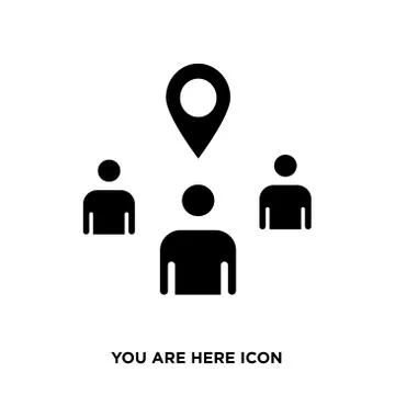 You are here icon Stock Illustration