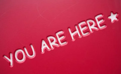 You are here Stock Illustration