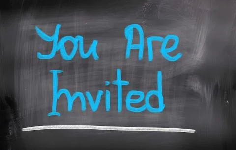 You are invited concept Stock-Illustration