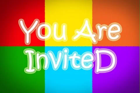 You are invited concept Stock Illustration