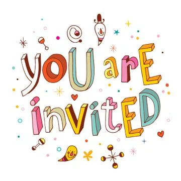 You are invited 스톡 일러스트