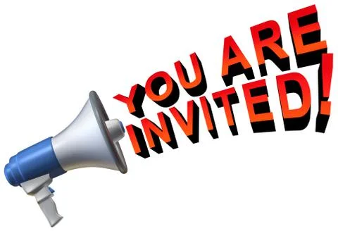 You Are Invited Stock Illustration