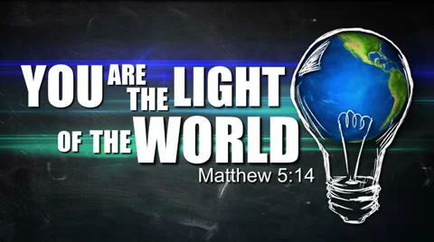 You are The Light of the World Looping Animation Stock Footage 37677918