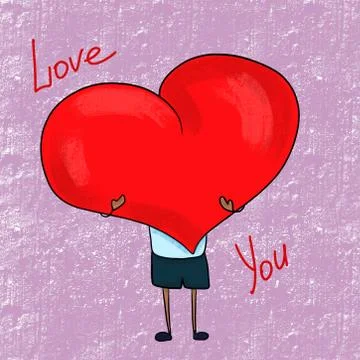 You are loved Stock Illustration