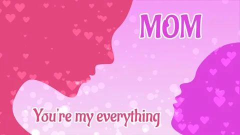 You are my everything text word animation with floating heart and circular .. Stock Footage 237758022
