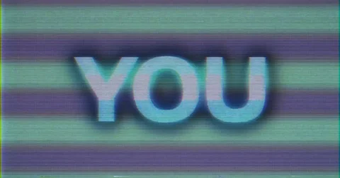 You Are Not Alone Stylized Bad Transmission Graphic Background Stock Footage 77611413