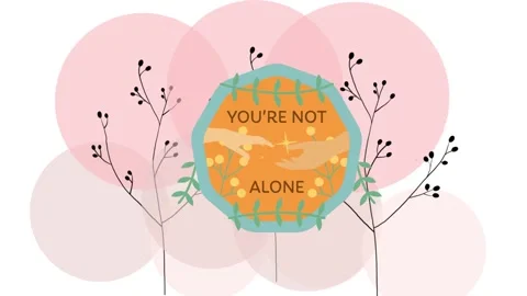 You Are Not Alone Vector Clip Stock Footage 246143894