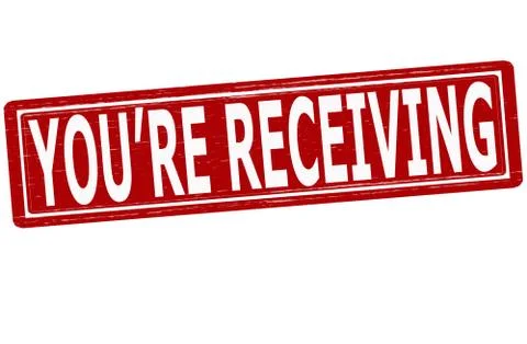 You are receving Illustrazione stock