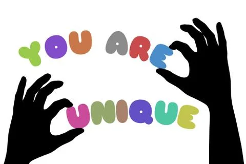 You Are Unique Stock Illustration