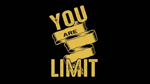 You are your only limit motivation quote video Stock Footage 219397906