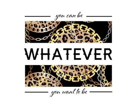You Can Be Whatever You Want To Be Slogan On Fashion Seamless Pattern with Go Stock Illustration
