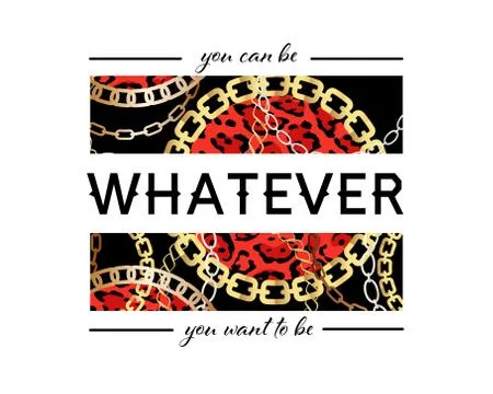 You Can Be Whatever You Want To Be Slogan On Fashion Seamless Pattern with Go Stock Illustration