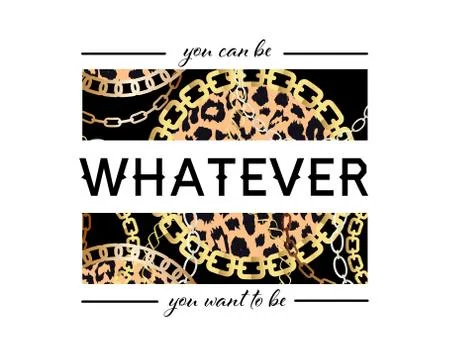 You Can Be Whatever You Want To Be Slogan On Fashion Seamless Pattern with Go Stock Illustration