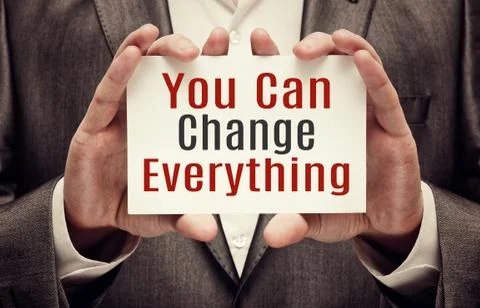 You Can Change Everything Stock Illustration