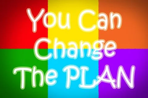 You can change the plan concept Stock Illustration