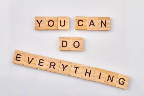 You can do everything. Fotos de archivo