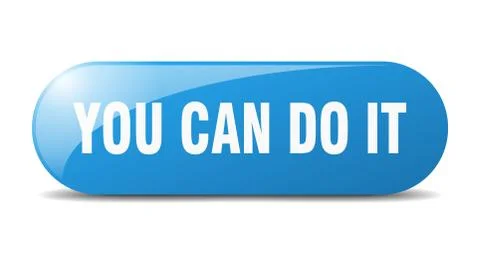 You can do it button. you can do it sign. key. push button. Ilustración de archivo