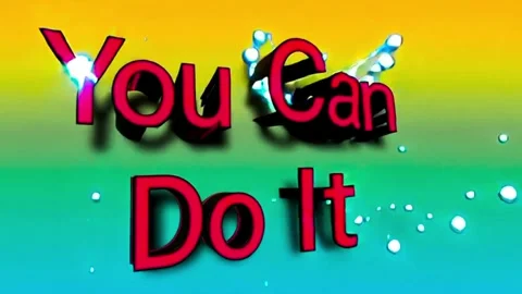 You can do it concept  Stock Footage 327345725