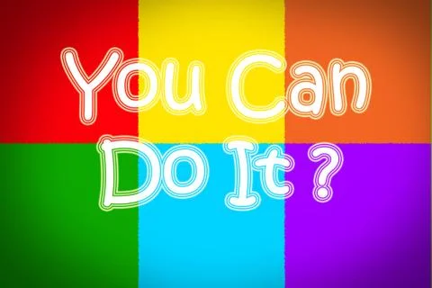 You can do it concept Stock Illustration