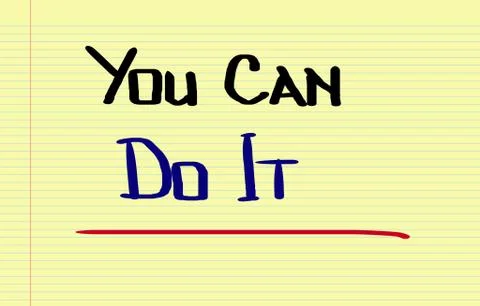 You Can Do It Concept Stock Illustration