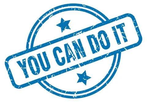 You can do it grunge stamp Ilustración de archivo