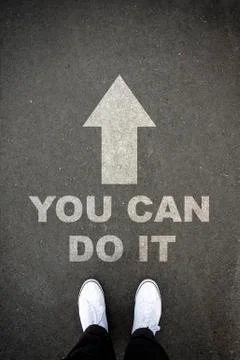 You can do it Stock Illustration