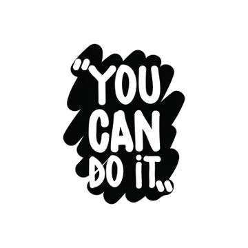 You can do it Ilustración de archivo