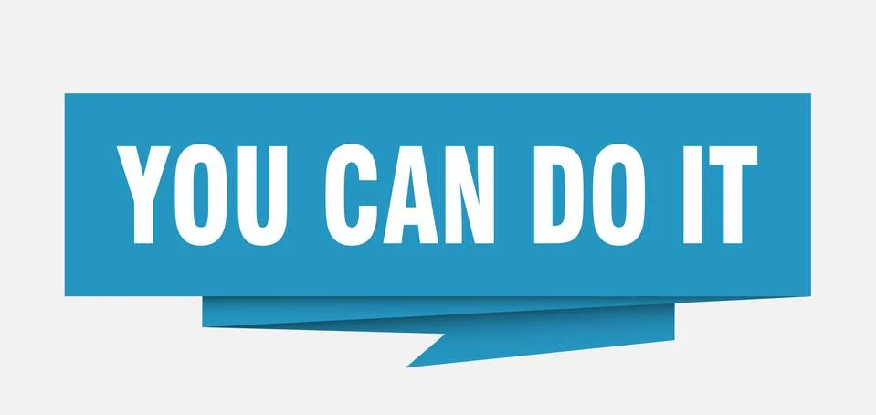 You can do it Ilustración de archivo