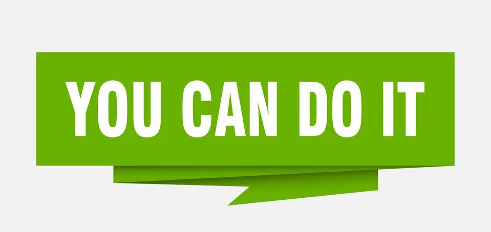 You can do it Ilustración de archivo