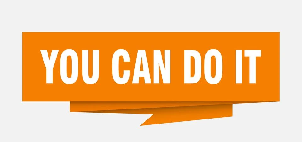 You can do it Ilustración de archivo