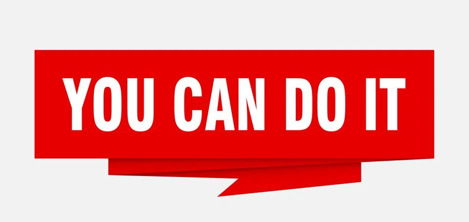 You can do it Ilustración de archivo