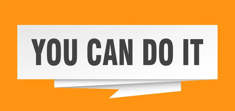 You can do it Ilustración de archivo
