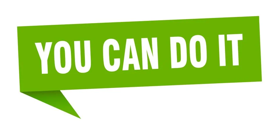 You can do it Ilustración de archivo