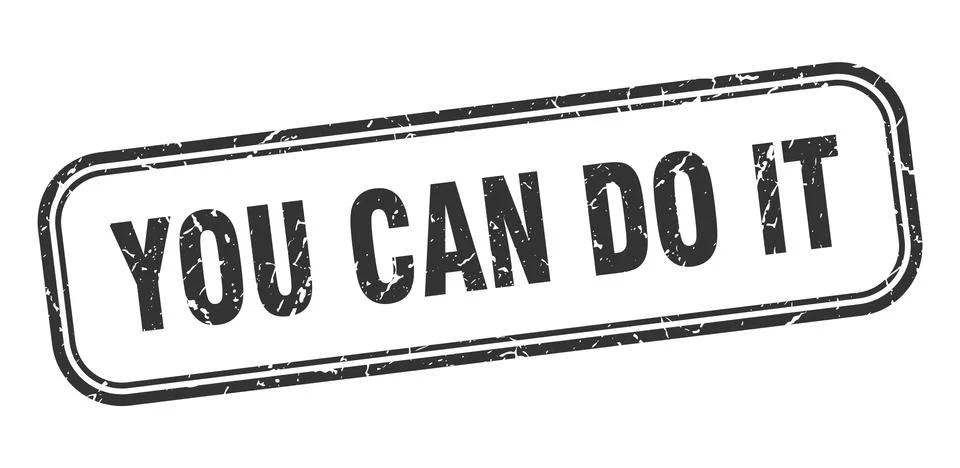 You can do it Ilustración de archivo