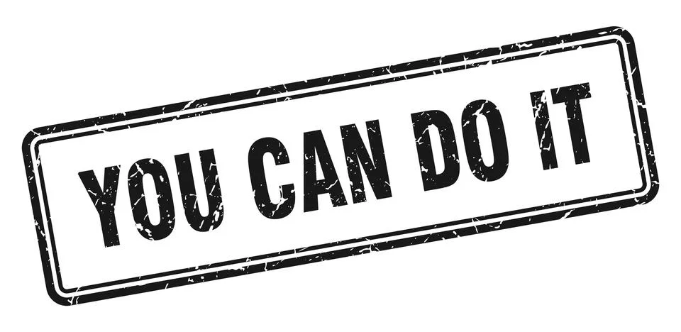 You can do it Ilustración de archivo