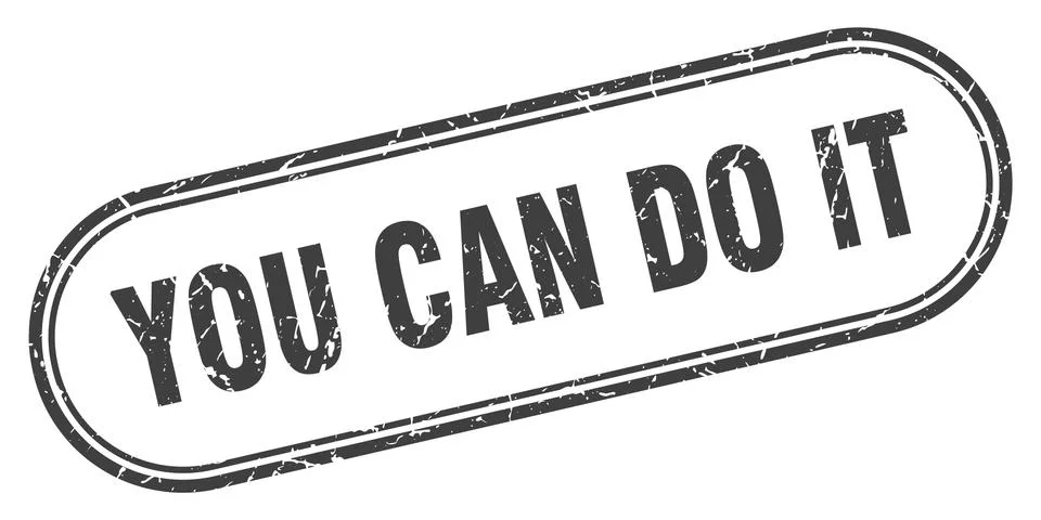 You can do it Ilustración de archivo