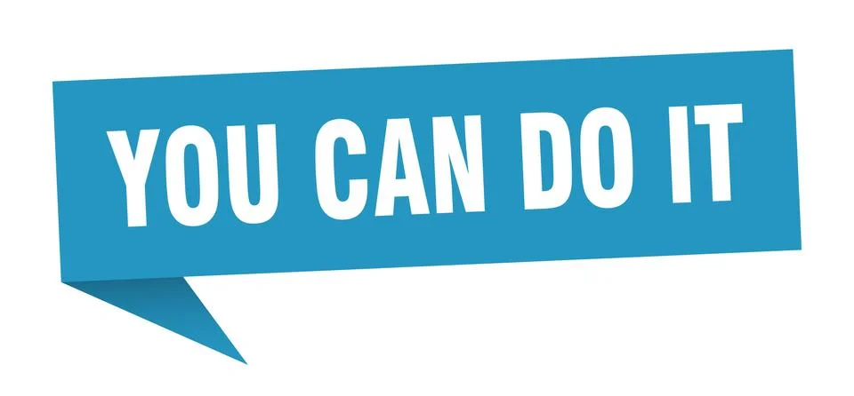 You can do it Ilustración de archivo