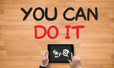 YOU CAN DO IT Ilustración de archivo