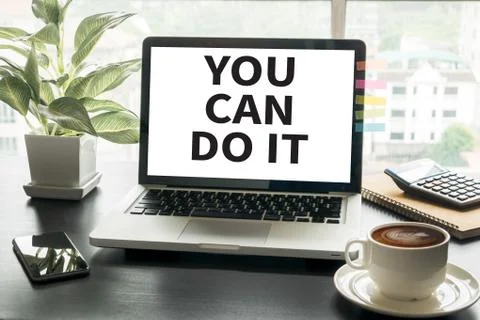 YOU CAN DO IT Ilustración de archivo