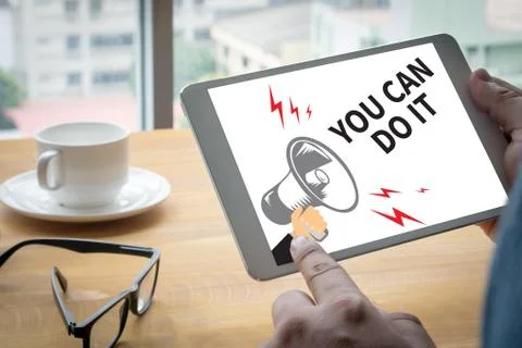 YOU CAN DO IT Ilustración de archivo