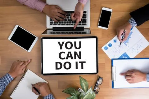YOU CAN DO IT Ilustración de archivo