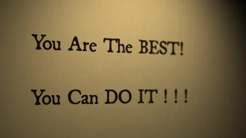 You Can Do it Motivational Quote Stock Footage 87791284