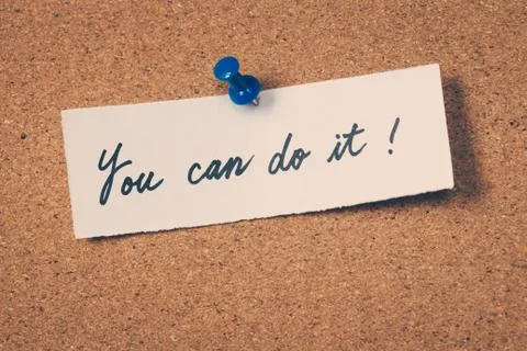 You can do it Stock Photos