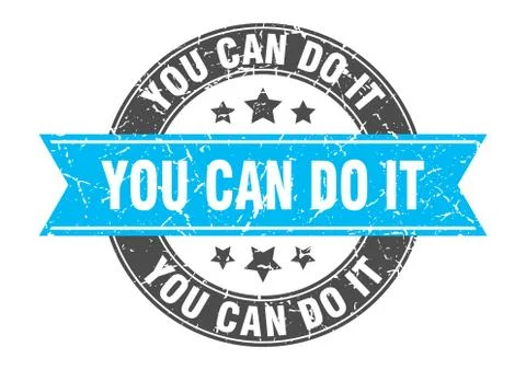You can do it round stamp with turquoise ribbon. you can do it Ilustración de archivo