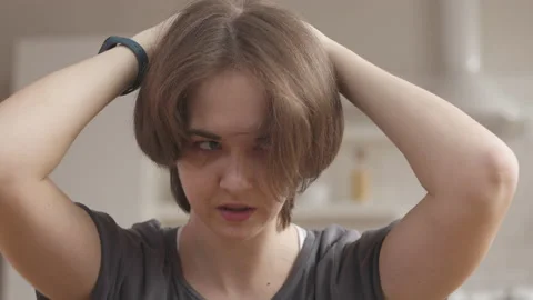 You can do it! Young Woman Doing Core Workout Stock Footage 154796506