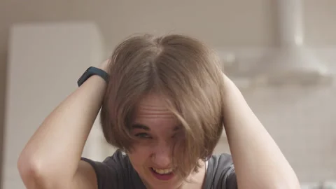 You can do it! Young Woman Doing Core Workout Stock Footage 165155885