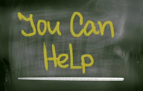 You can help concept Stock Illustration