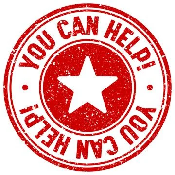 You can help stamp Illustrazione stock